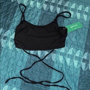 SHEIN Black Ribbed Camisole Top